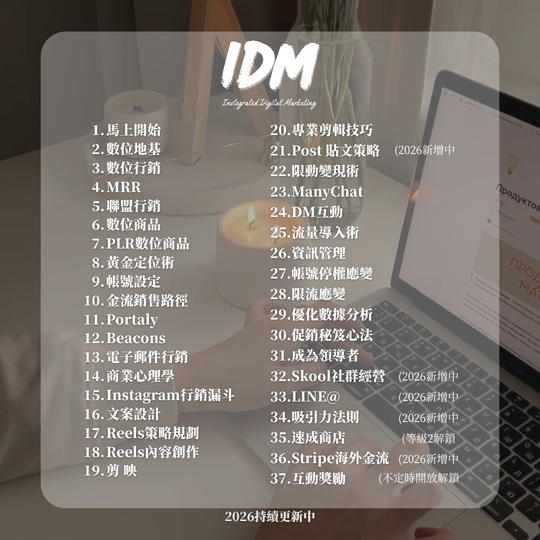 IDM37個課程模組